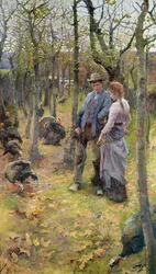 Am Waldrand, ausgestellt 1894